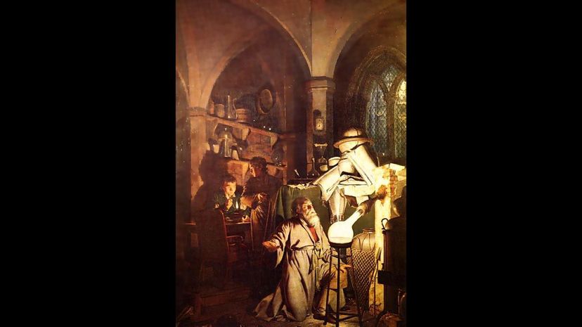 &quot;The Alchemist Discovering Phosphorous&quot; by Joseph Wright of Derby