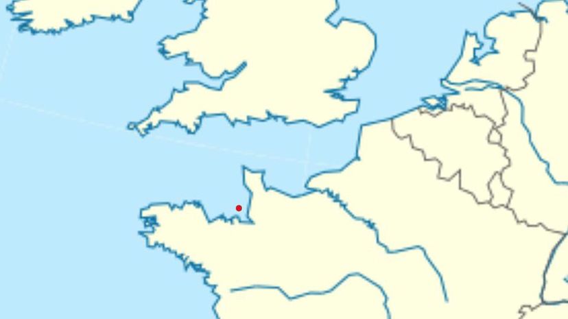 Mont-Saint Michel on map