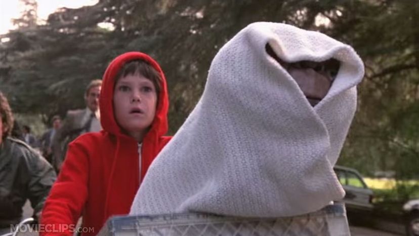 E.T. and Elliot (before the bike flies)- E.T. -  The Extra-Terrestrial 