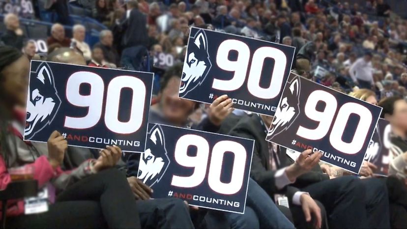 Uconn Huskies win 90 games in a row