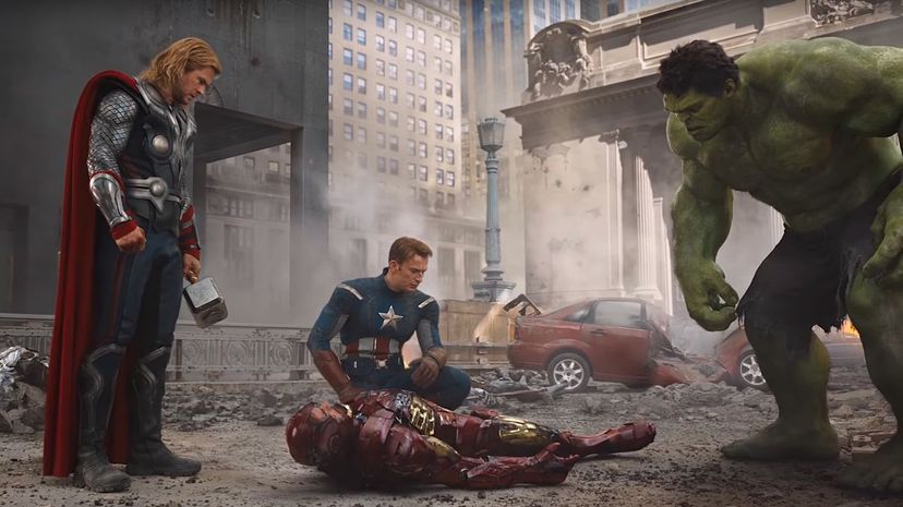 Hulk screams in Iron Man's face