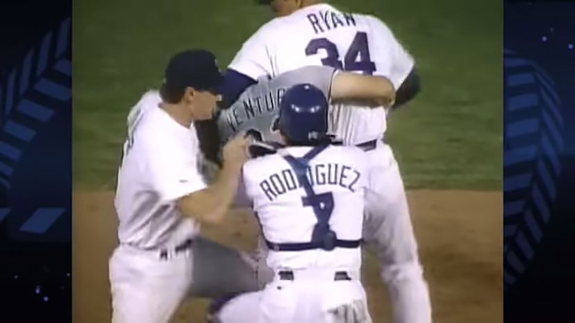 Brawl between Robin Ventura and Nolan Ryan (Aug 1993)