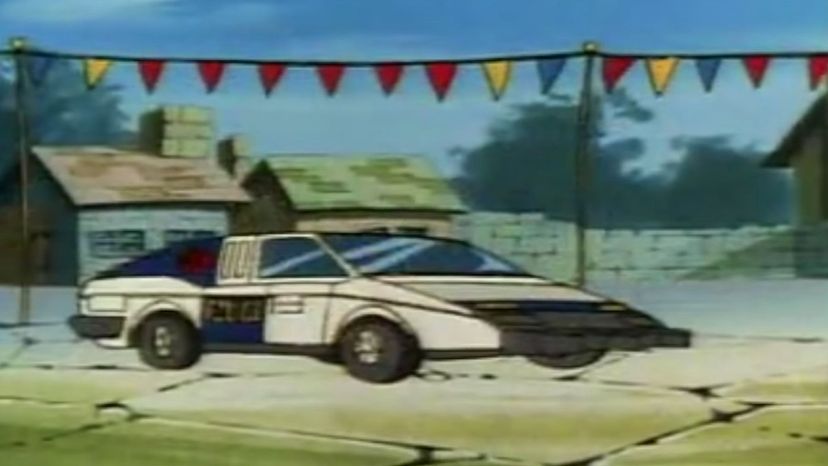Inspector Gadget changing into one of his cars - Inspector Gadget