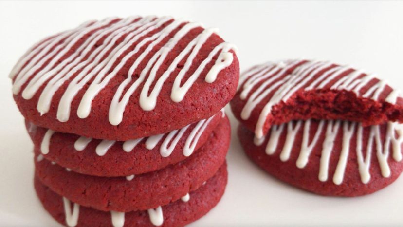 32 red velvet cookies