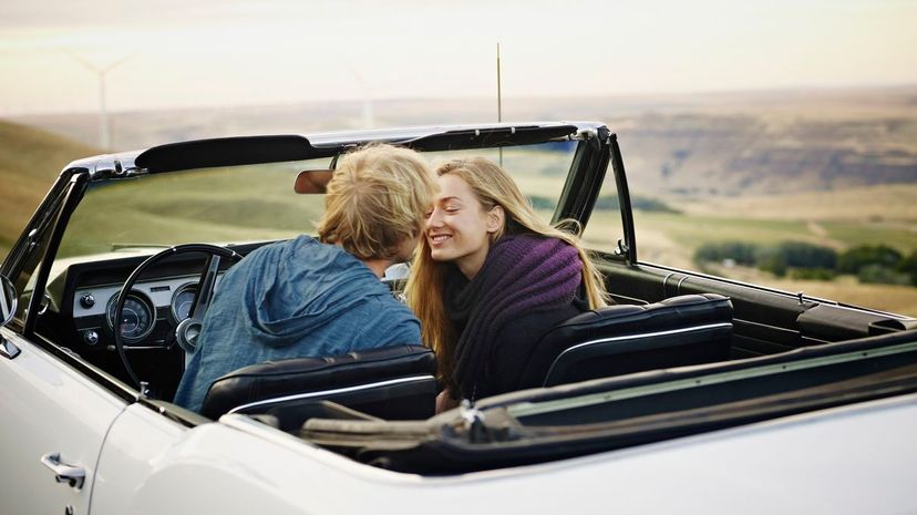 Couple Kiss Convertible