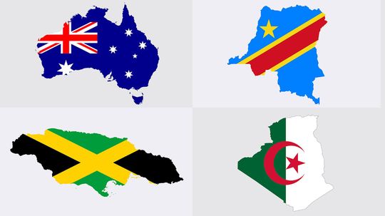 Can You Identify The Country If We Show You Its Outline and Its Flag?