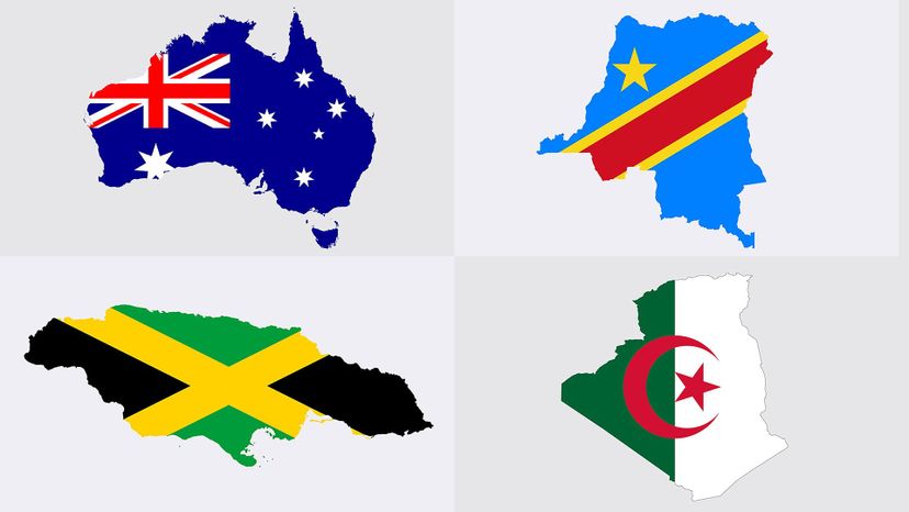 Can You Identify The Country If We Show You Its Outline and Its Flag?