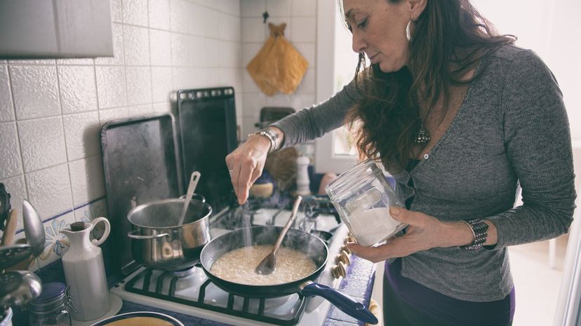 Woman cooking