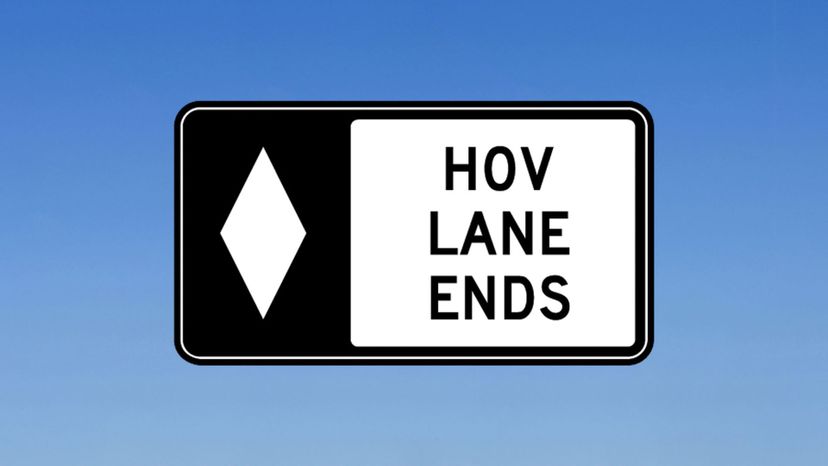 HOV Lane Ends