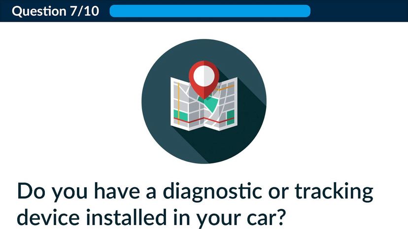 Do you have a diagnostic or tracking device installed in your car?