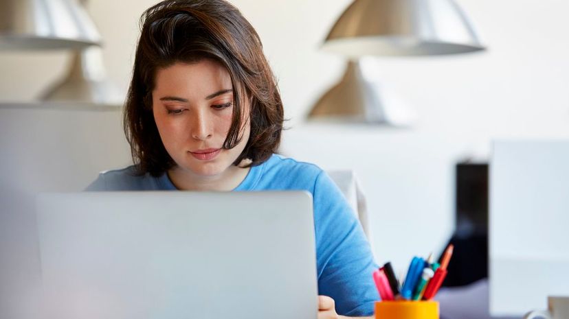 Woman at desk