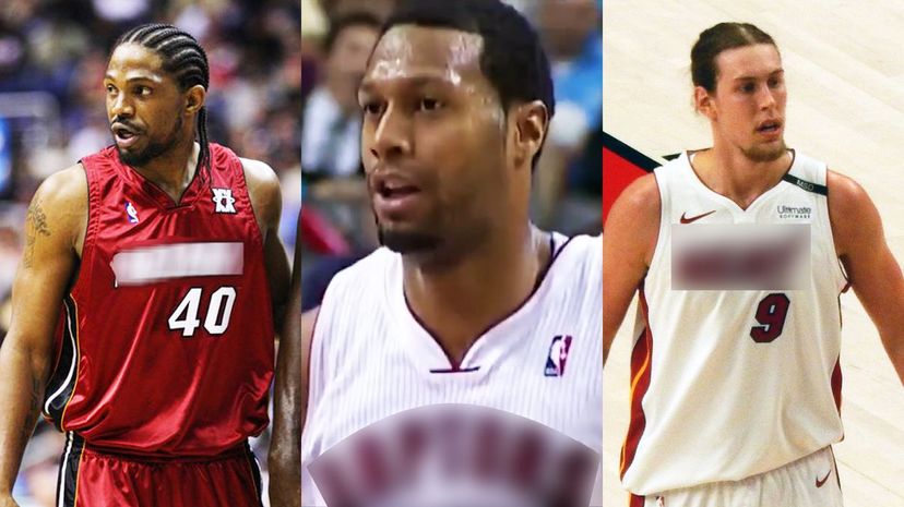 Udonis Haslem, James Johnson, Kelly Olynyk