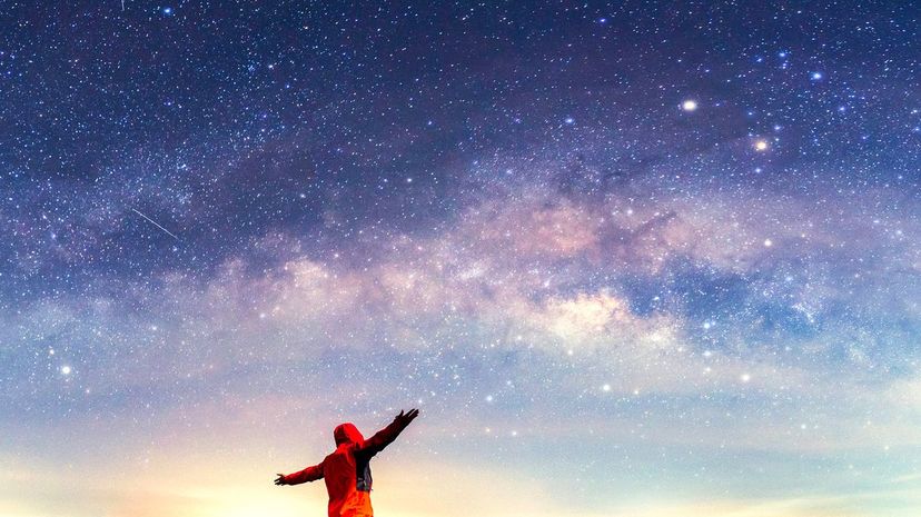 Person looking at stars