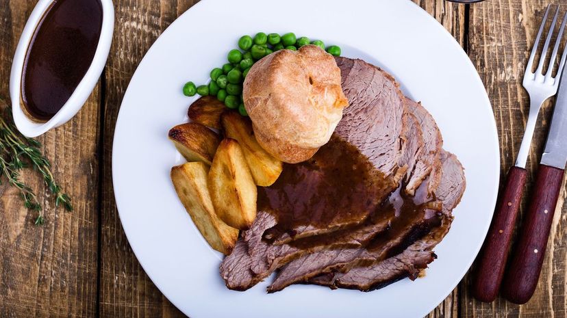 Traditional British Dishes Sunday roast