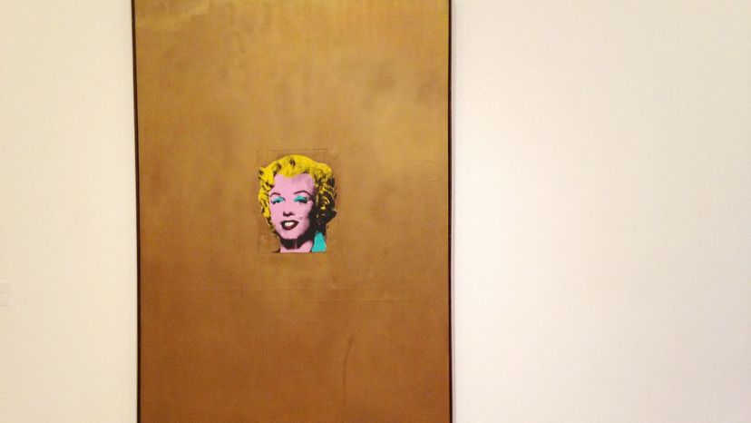 Gold Marilyn Monroe by  Andy Warhol