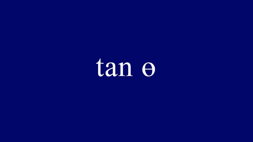 tan Éµ = opposite side adjacent side