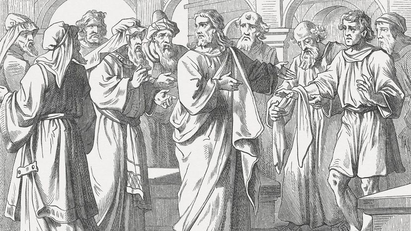 Jesus heals a man's withered hand