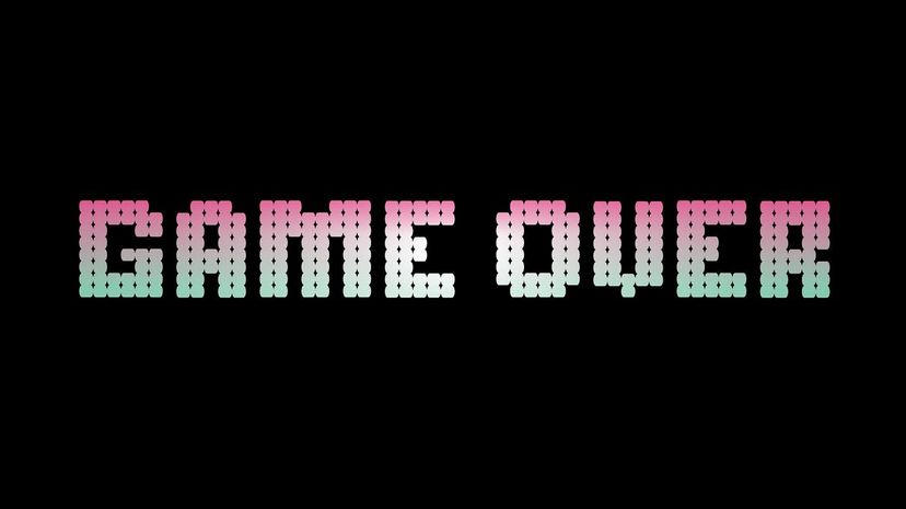 Game over screen