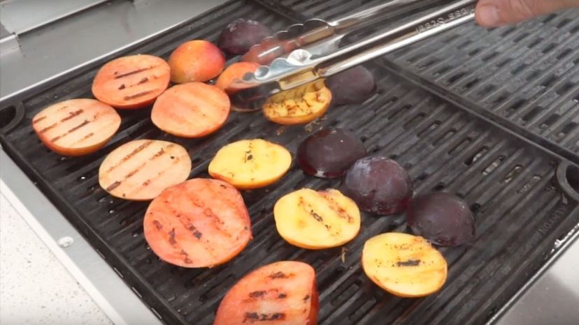 Pluots grilled