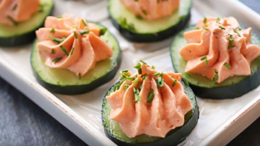 1. salmon canapes