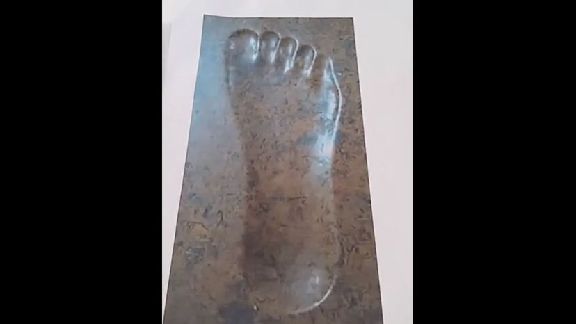 Muhammads footprint