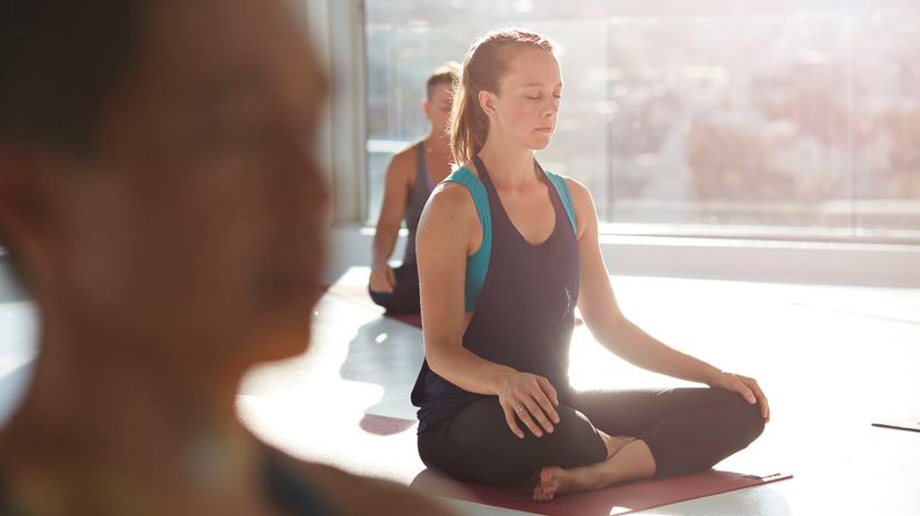 Woman meditate