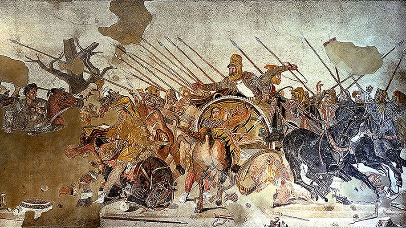 Battle_of_Issus  Alexander Mosaic by Unknown
