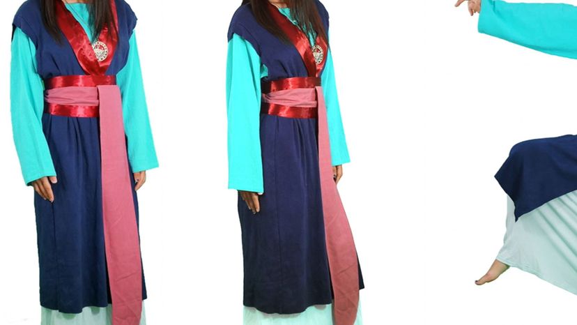 Mulan's fighting dress (blue hanfu)