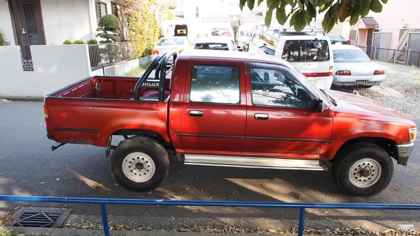 The Toyota Hilux 4X4 was a rear-wheel-drive truck.