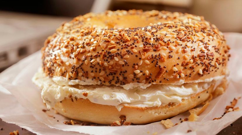 Toasted Bagel with Cream Cheese