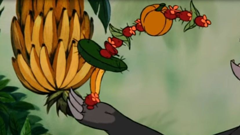 Coconuts, ants, bananas and pricky pears from The Jungle Book