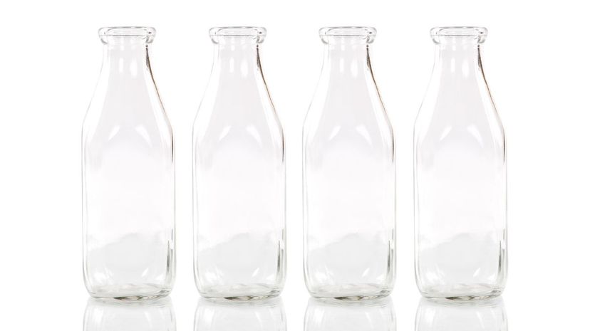Milk bottles