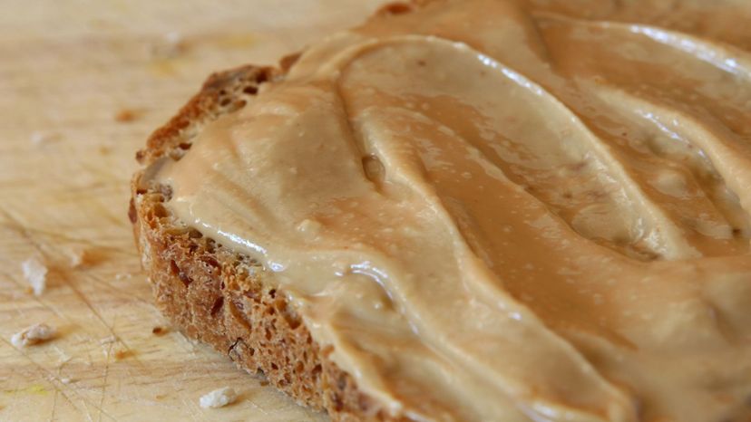 Peanut butter on bread