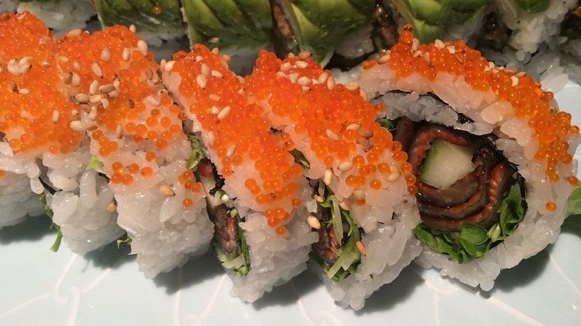 B.C. sushi roll, salmon