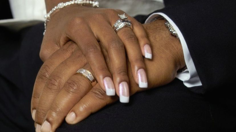 Just married - wedding manicure