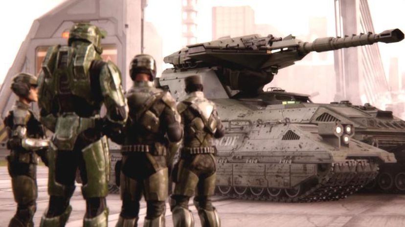 Master Chief and soldiers