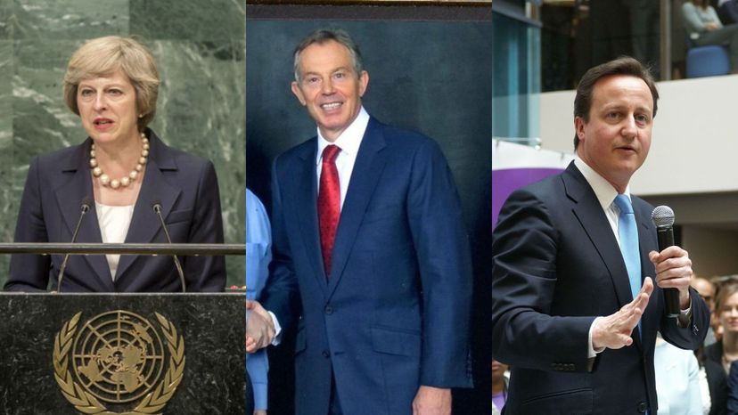 Theresa May, Tony Blair, David Cameron