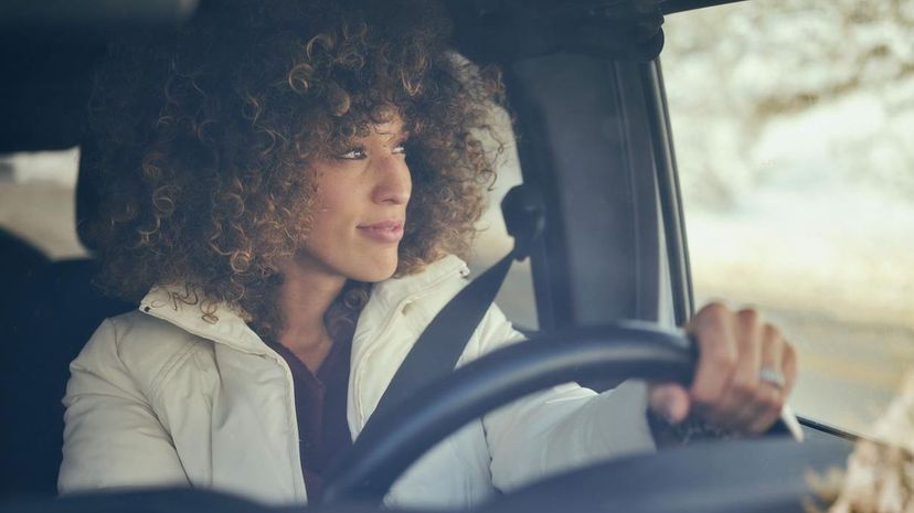 Woman driving