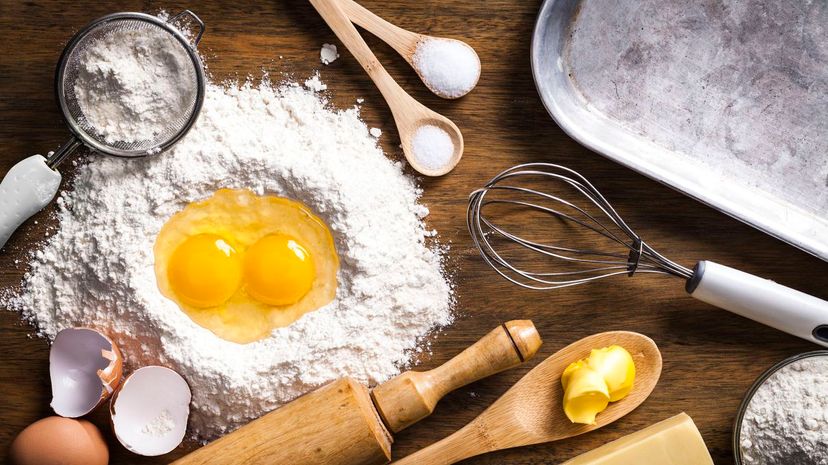 Preparing dough for baking