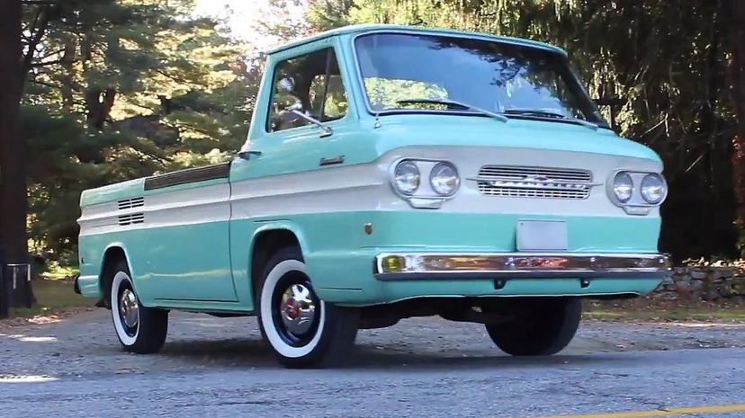 21 - 1961 Chevrolet Corvair Rampside pickup 