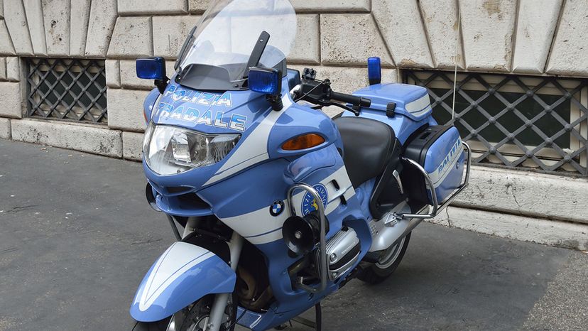 Police motorcycle