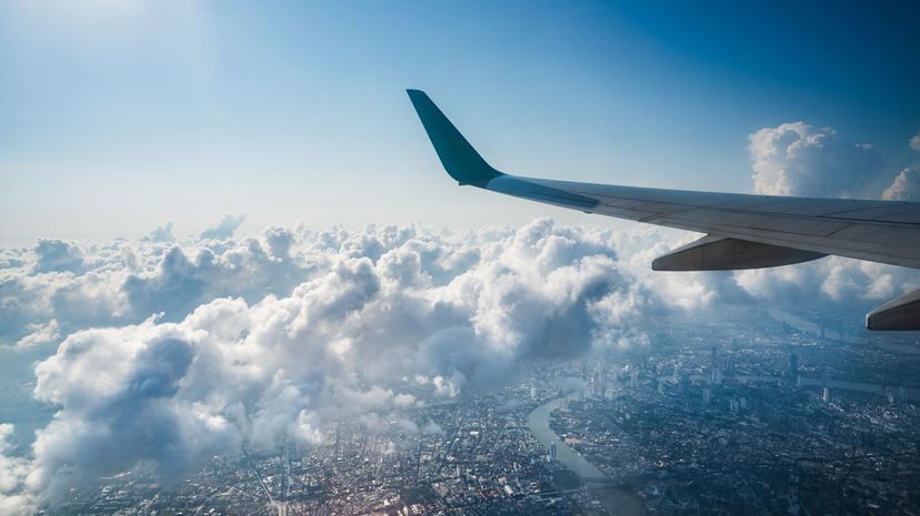 Aerial view from plane