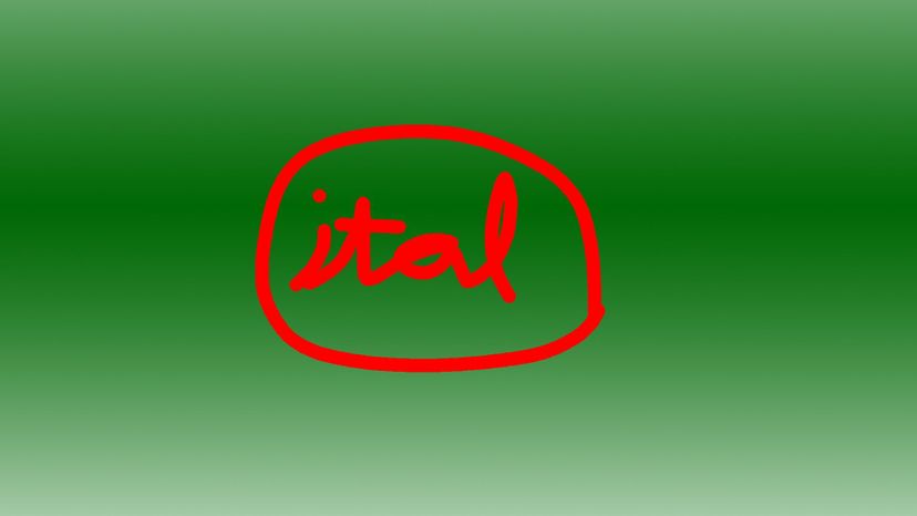 Italicize