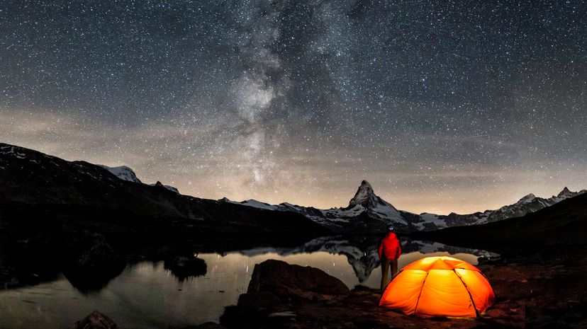 Camper Under Milky Way