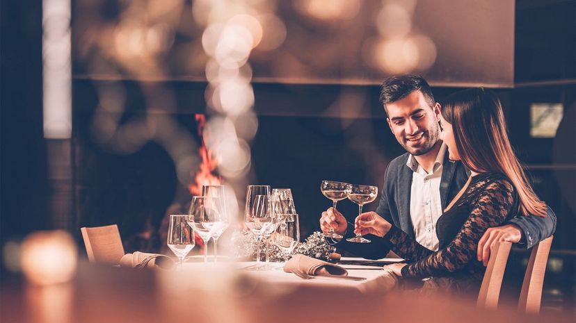 Couple having dinner