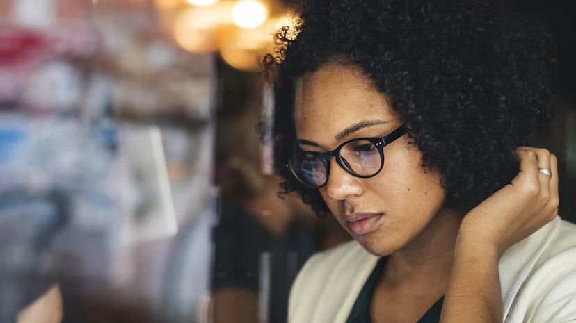 Woman at Coffee Shop