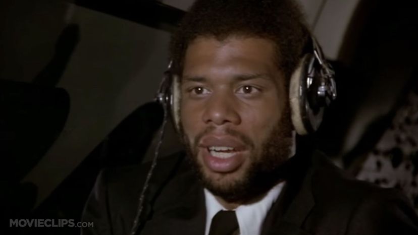 Movie- Airplane! (1980 â€“ Paramount Pictures); Athlete- Kareem Abdul-Jabbar