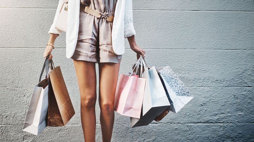 Woman holding shopping bags