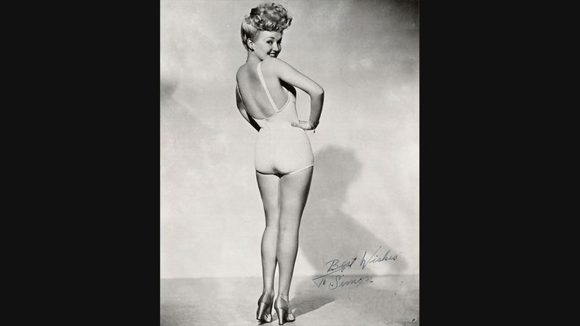 Betty Grable back shot by Powolny