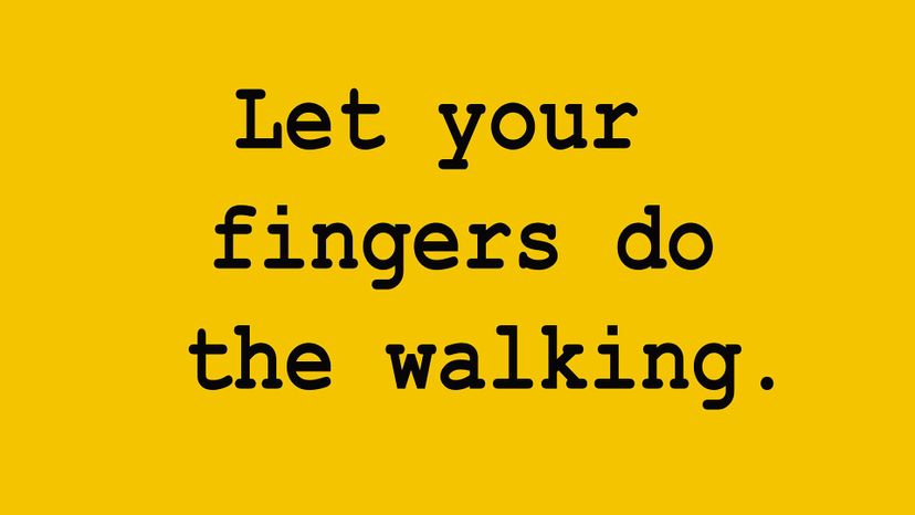 Yellow pages â€“ let your fingers do the walking